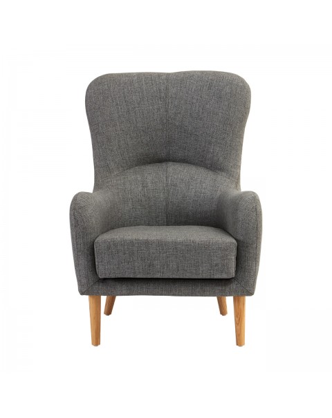 Premier Housewares - Kolding Grey Fabric Chair