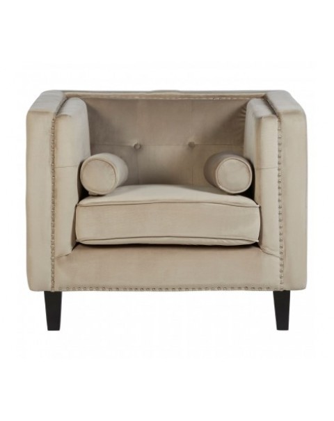 Premier Housewares Chair felisa Mink Velvet Chair