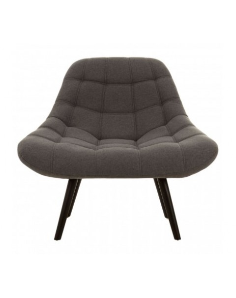  premier housewares Stockholm Grey Faux Linen Chair 