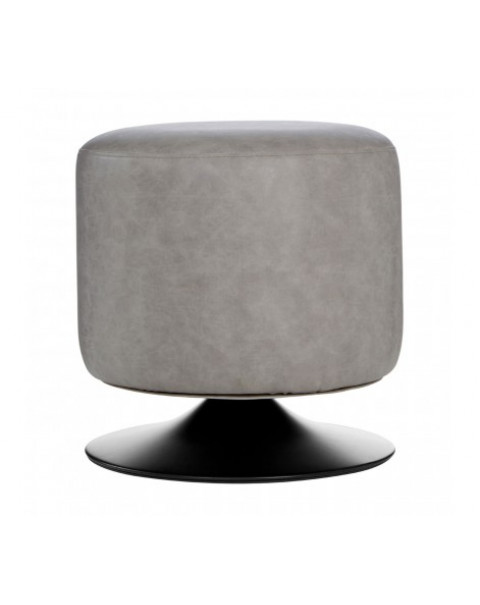 Premier housewares- Grey vintage ash cylinder footstool