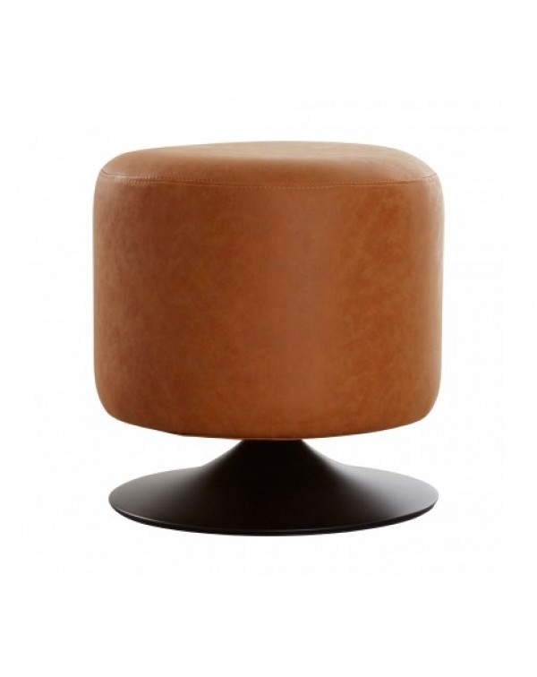 Premier housewares- brown vintage cylinder footstool