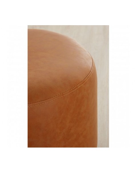 Premier housewares- brown vintage cylinder footstool