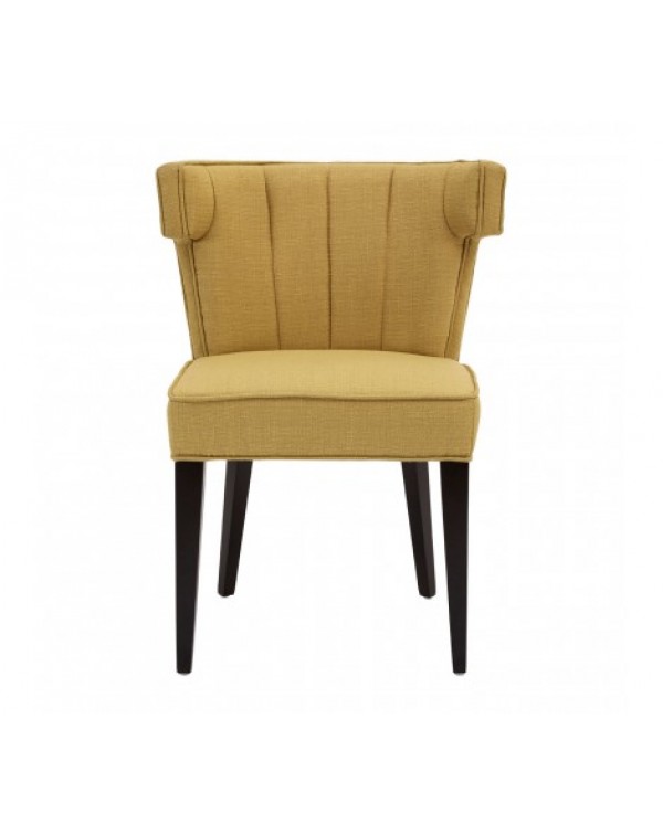Premier Housewares Chair Oria Yellow Linen / Cotton Dining Chair