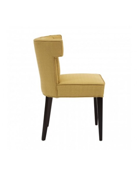 Premier Housewares Chair Oria Yellow Linen / Cotton Dining Chair