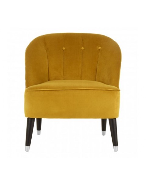  Premier housewares Natural-toned linen upholstery enhances the chair's unimposing classic style.