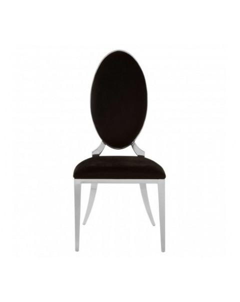 Premier House wears Eliza Black Velvet Dining Chair  