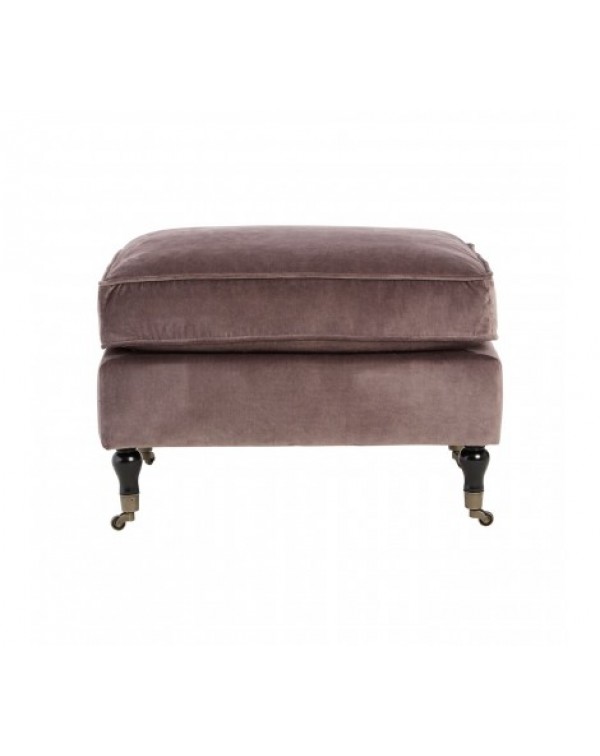 Premier housewares- Grey velvert plush footstool