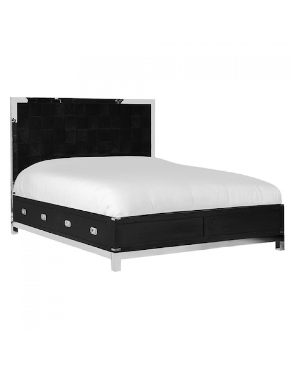 Black Kensington 4 Drawer Bed 6Ft. Super King-Size Bed