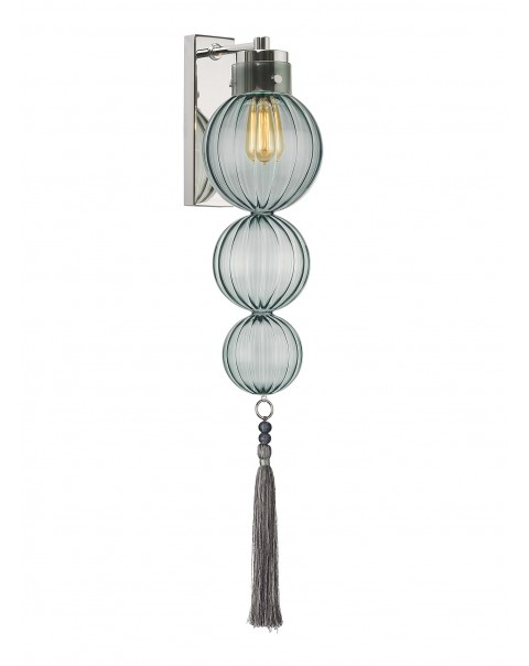 Heathfield - Medina Opal Jade Nickel Wall Light / Opal Jade