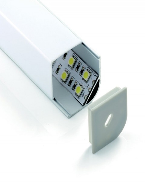 Double width Corner Profile Base with PMMA Diffuser