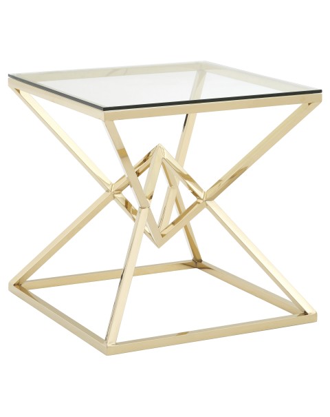  Premier Housewares Allure End Table Triangles and squares